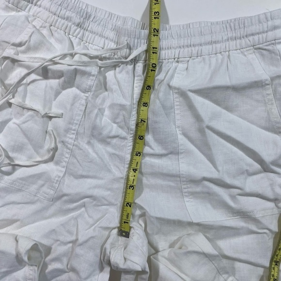 New J Crew Tall Linen Blend Seaside Pants White - Picture 8 of 11